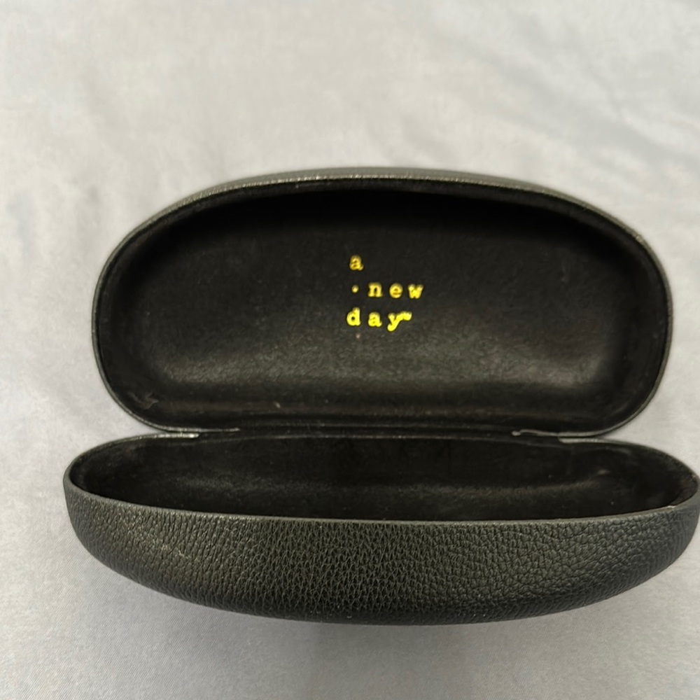 A New Day Black Glasses Case